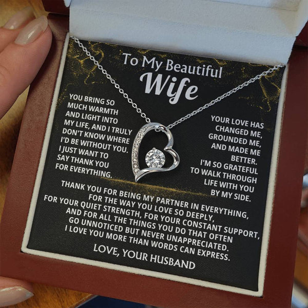 To My Beautiful Wife, Your love has changed me, grounded me, and made me better