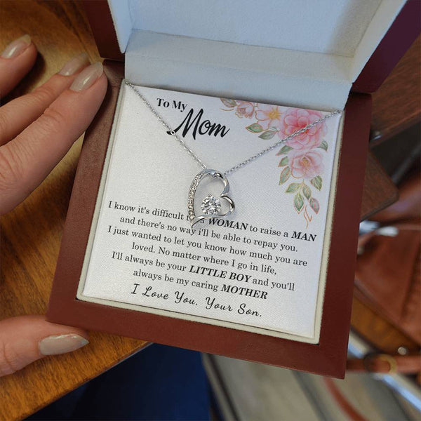 [Only a few left] To My Loving Mother - I love you  (Forever Love Necklace)