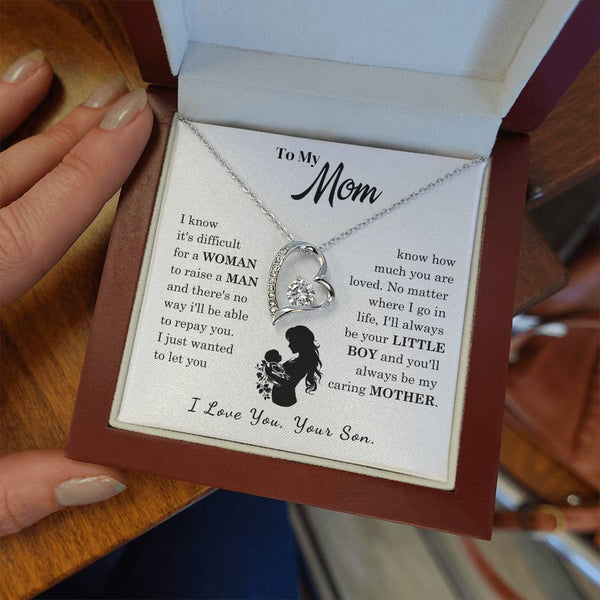 [Only a few left]  To My Mom - Loved Mother  - Necklace