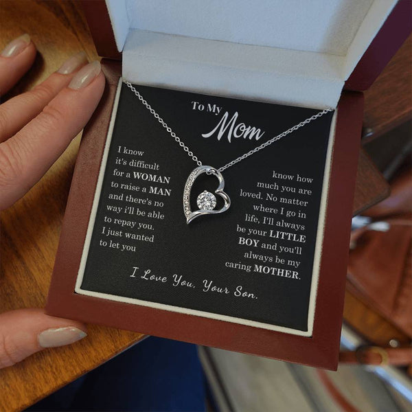 [ Few left only ]  To My Mom - Loved Mother - Forever Love Necklace