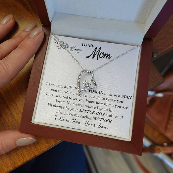 [Only a few left] To My Mom - I Love You Mother  - Forever Love Necklace