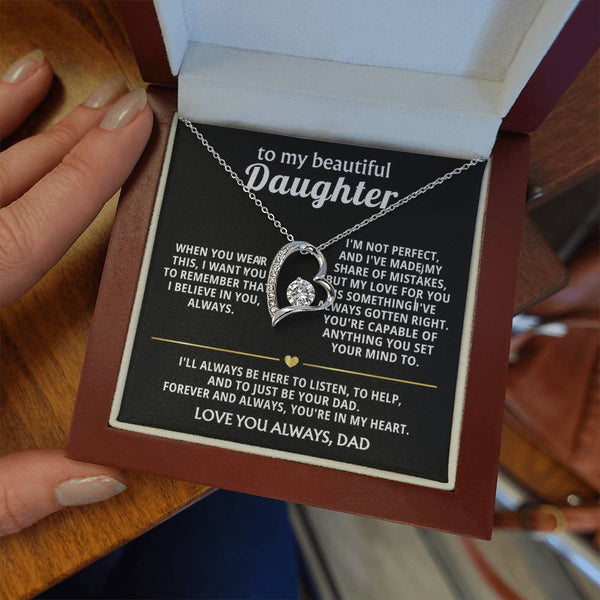 To My Beautiful Daughter, My love for you is always right.