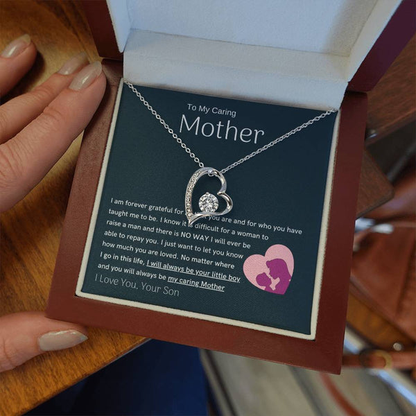 To My Loving Mother - You are my sunshine, I will always be your little boy (Only a Few Left) - Forever Love Necklace