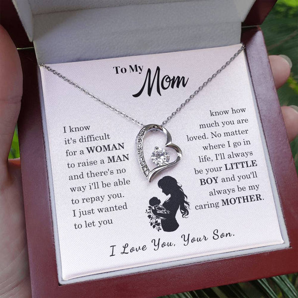 [Only a few left]  To My Mom - Loved Mother  - Necklace