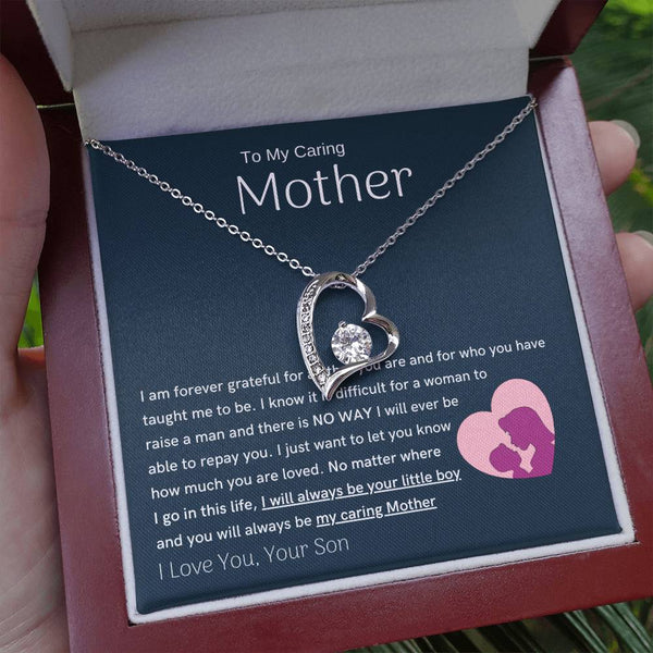 To My Loving Mother - You are my sunshine, I will always be your little boy (Only a Few Left) - Forever Love Necklace