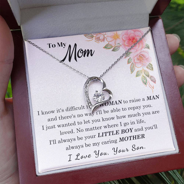 [Only a few left] To My Loving Mother - I love you  (Forever Love Necklace)