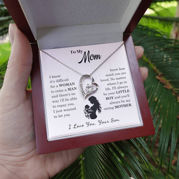 [Only a few left]  To My Mom - Loved Mother  - Necklace