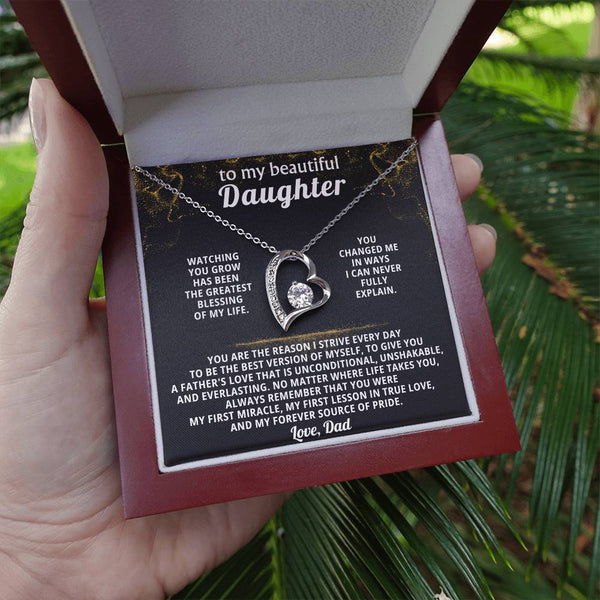 TO MY BEAUTIFUL DAUGHTER,  Always remember that you were my first miracle