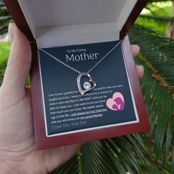 To My Loving Mother - You are my sunshine, I will always be your little boy (Only a Few Left) - Forever Love Necklace