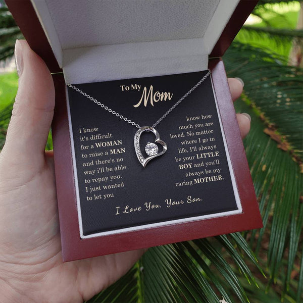 [Almost Sold Out] To My Mom - I Love You Mother  - Forever Love Necklace
