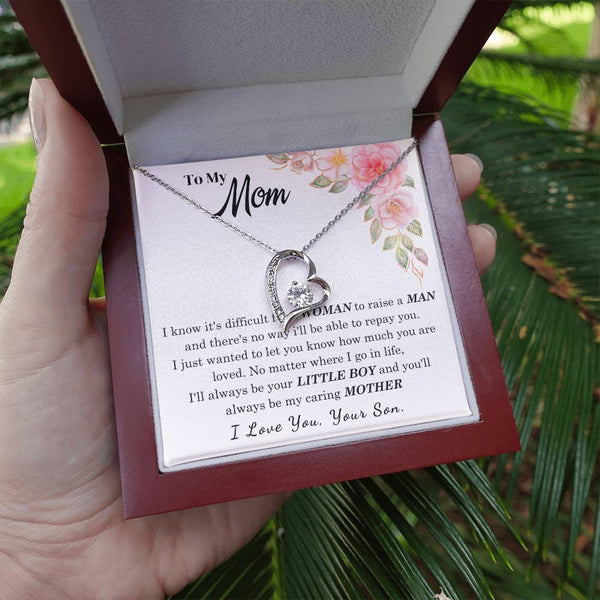[Only a few left] To My Loving Mother - I love you  (Forever Love Necklace)