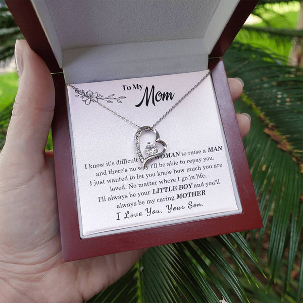 [Only a few left] To My Mom - I Love You Mother  - Forever Love Necklace