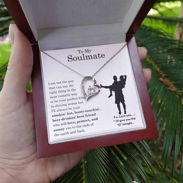 To My Beautiful Soulmate ,  Gift For Soulmate , Gift For Wife,  Forever Love Necklace, Top Gift for Women, Funny quote