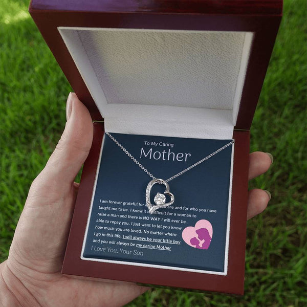 To My Loving Mother - You are my sunshine, I will always be your little boy (Only a Few Left) - Forever Love Necklace