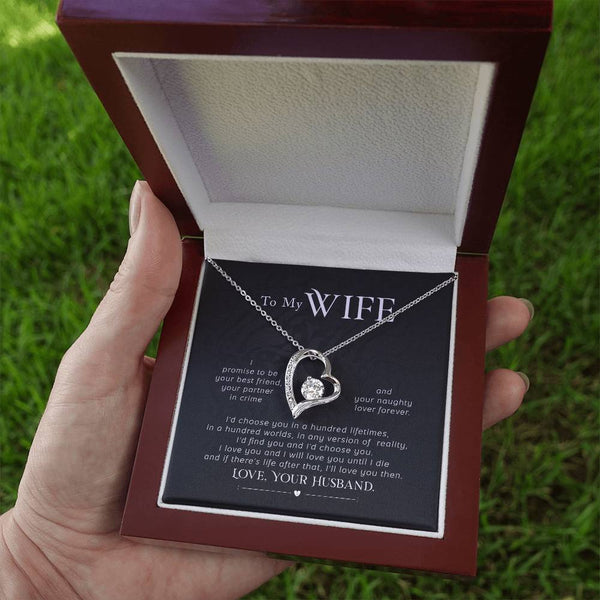 Gift For Wife, Wife Birthday Gift, Anniversary Gift For Wife, Wife Necklace , Love Card