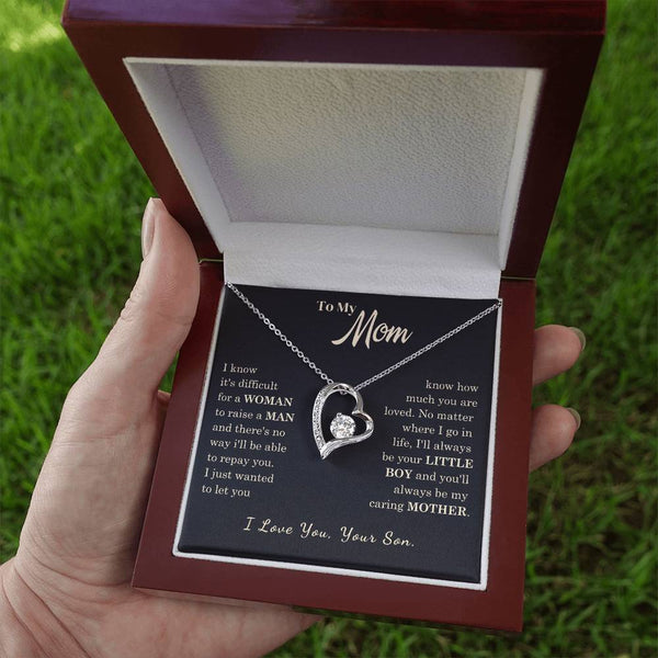[Almost Sold Out] To My Mom - I Love You Mother  - Forever Love Necklace