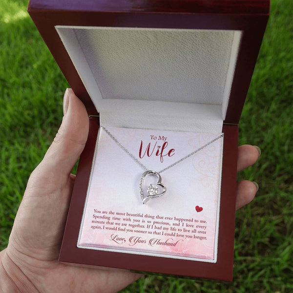 To My Wife - You Are The Most Beautiful Thing (Only a Few Left) - Forever Love Necklace
