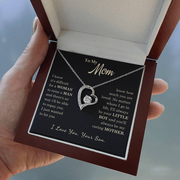 [Almost Sold Out] To My Mom - I Love You Mother  - Forever Love Necklace