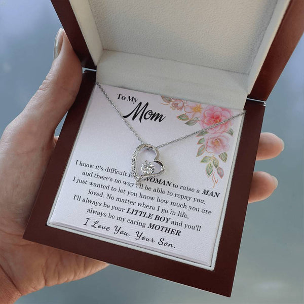 [Only a few left] To My Loving Mother - I love you  (Forever Love Necklace)