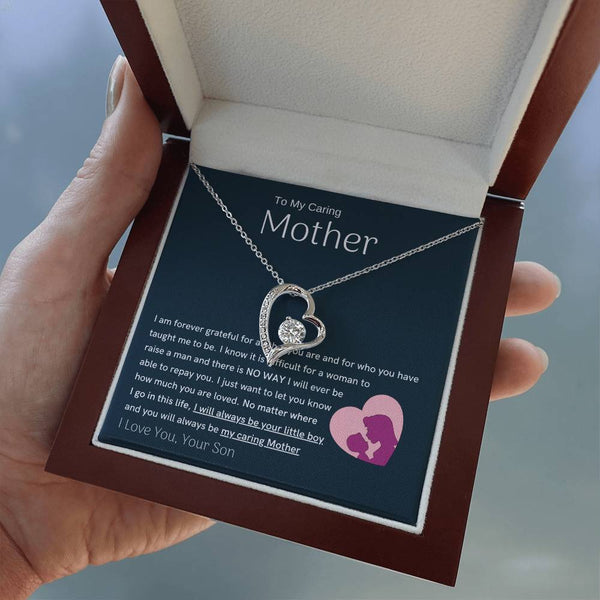 To My Loving Mother - You are my sunshine, I will always be your little boy (Only a Few Left) - Forever Love Necklace