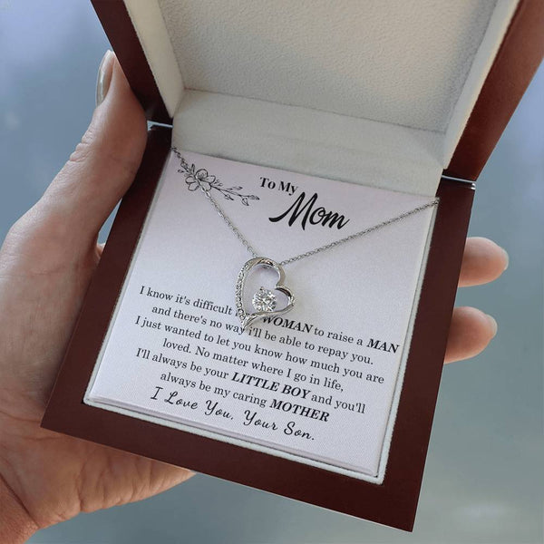 [Only a few left] To My Mom - I Love You Mother  - Forever Love Necklace