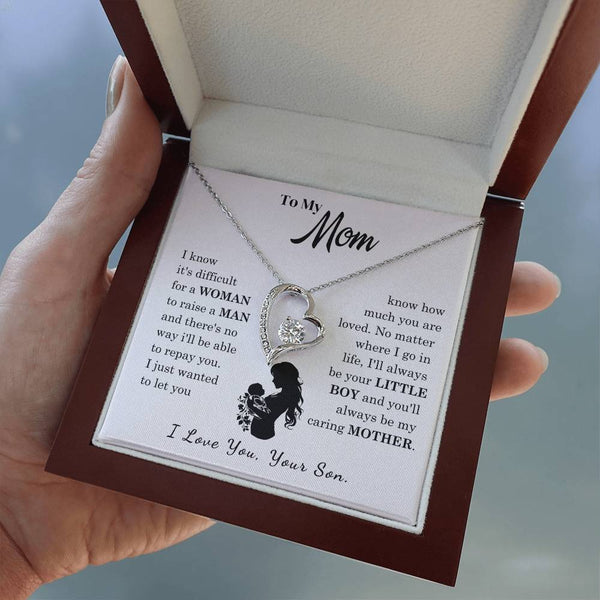 [Only a few left]  To My Mom - Loved Mother  - Necklace