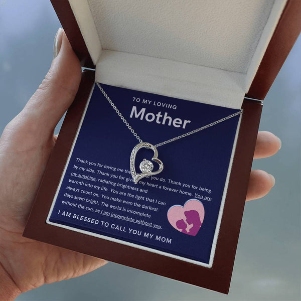 To My Loving Mother - You are my sunshine, radiating brightness into my life (Only a Few Left) - Forever Love Necklace