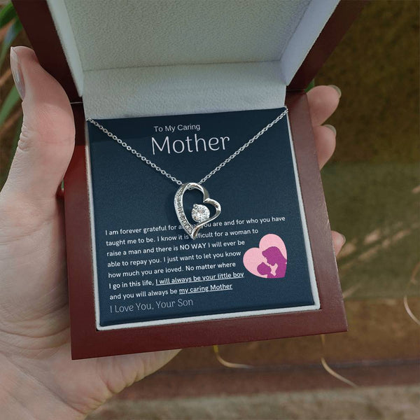 To My Loving Mother - You are my sunshine, I will always be your little boy (Only a Few Left) - Forever Love Necklace