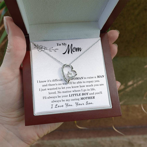 [Only a few left] To My Mom - I Love You Mother  - Forever Love Necklace