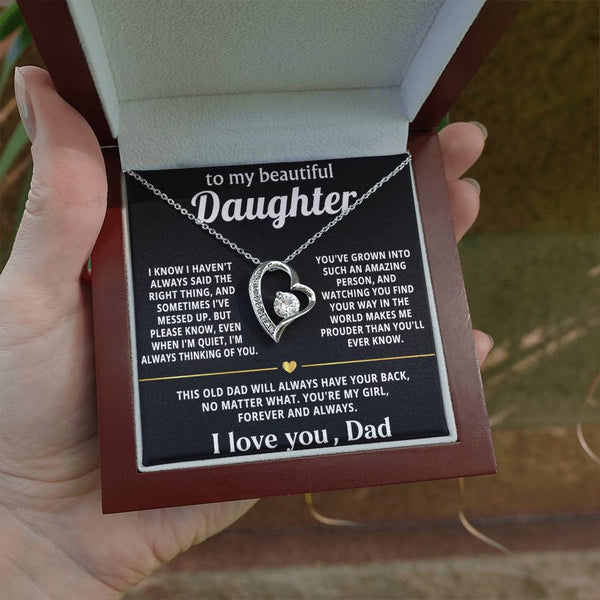 To My Beautiful Daughter, My love for you is endless.