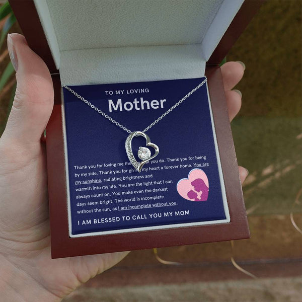 To My Loving Mother - You are my sunshine, radiating brightness into my life (Only a Few Left) - Forever Love Necklace