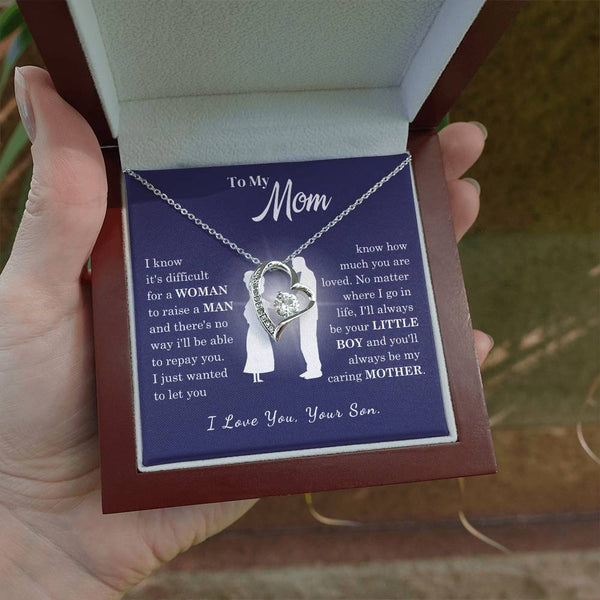 [Almost Sold Out] To My Mom - Loved Mother - Forever Love Necklace