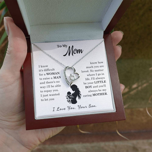 [Only a few left]  To My Mom - Loved Mother  - Necklace