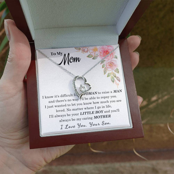 [Only a few left] To My Loving Mother - I love you  (Forever Love Necklace)