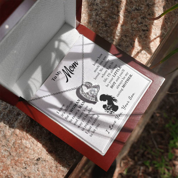 [Only a few left]  To My Mom - Loved Mother  - Necklace