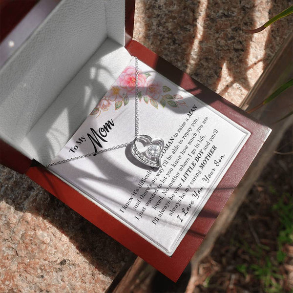 [Only a few left] To My Loving Mother - I love you  (Forever Love Necklace)