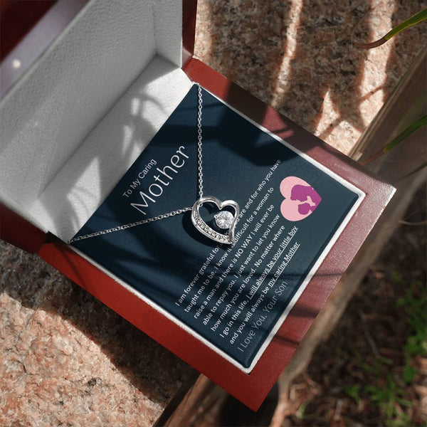 To My Loving Mother - You are my sunshine, I will always be your little boy (Only a Few Left) - Forever Love Necklace