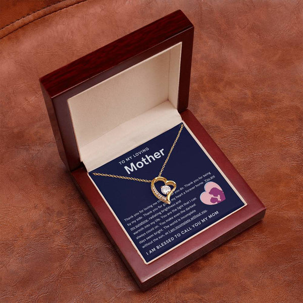 To My Loving Mother - You are my sunshine, radiating brightness into my life (Only a Few Left) - Forever Love Necklace