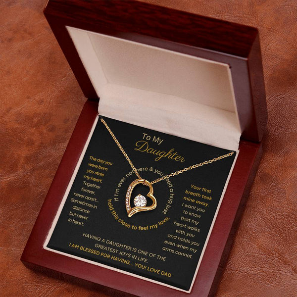 [ Few left only ] To My Daughter - Hold this necklace close to feel my love