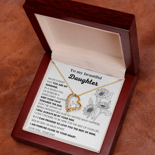 [ Only A Few Left ] To My Daughter, YOU ARE MY SUNSHINE - KEEP YOUR FACE TOWARDS THE SUN