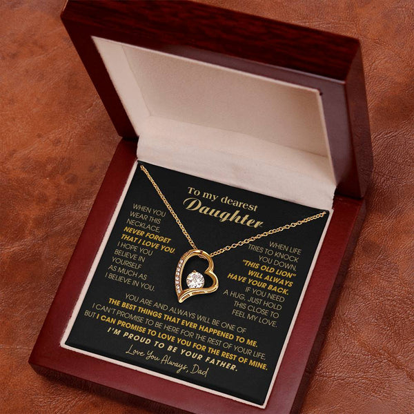 [Few left only] To My Dearest Daughter , If you need a hug, just hold this close to feel my love