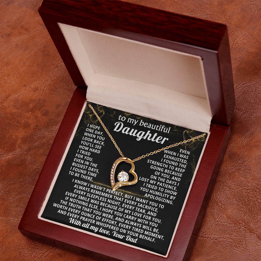 TO MY BEAUTIFUL DAUGHTER, I tried to show you humility by apologizing