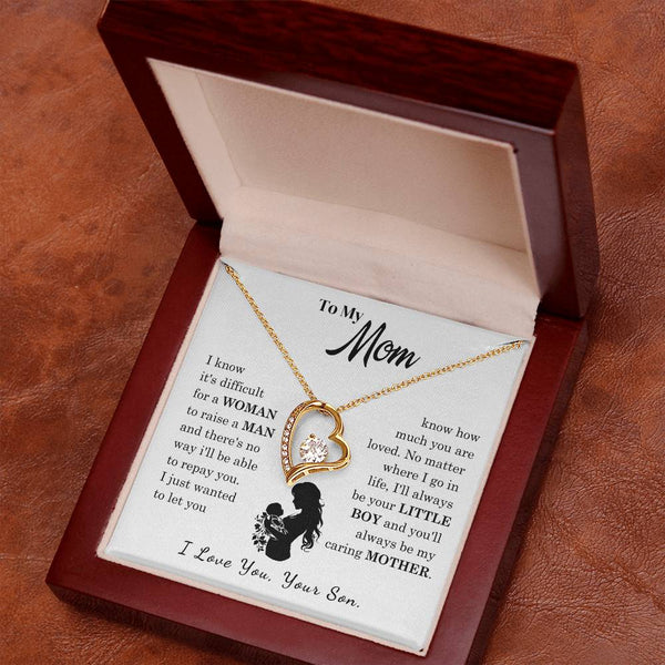 [Only a few left]  To My Mom - Loved Mother  - Necklace