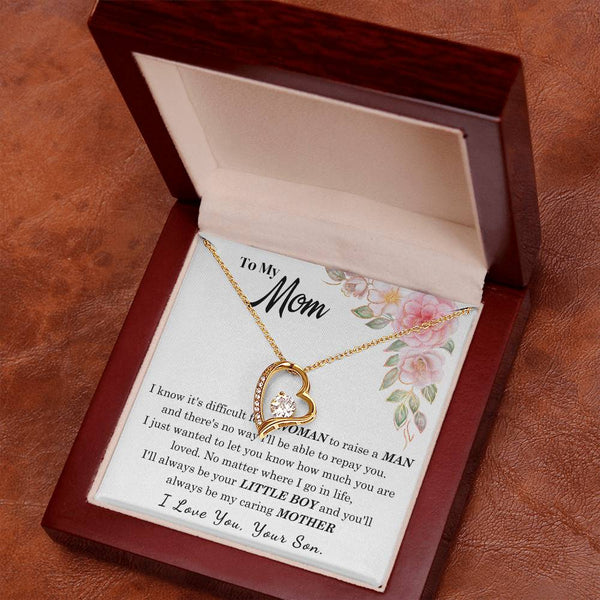 [Only a few left] To My Loving Mother - I love you  (Forever Love Necklace)