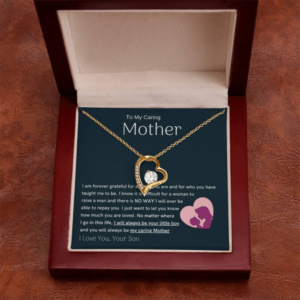 To My Loving Mother - You are my sunshine, I will always be your little boy (Only a Few Left) - Forever Love Necklace