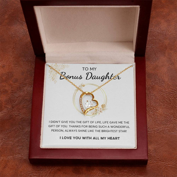 Bonus Daughter Gift, Daughter in Law Gift, Bonus Daughter Jewelry , Heart Shape