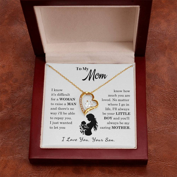 [Only a few left]  To My Mom - Loved Mother  - Necklace