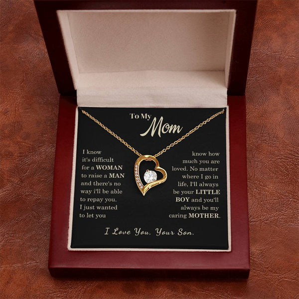[Almost Sold Out] To My Mom - I Love You Mother  - Forever Love Necklace