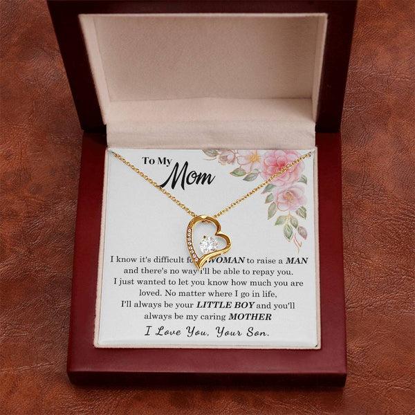 [Only a few left] To My Loving Mother - I love you  (Forever Love Necklace)