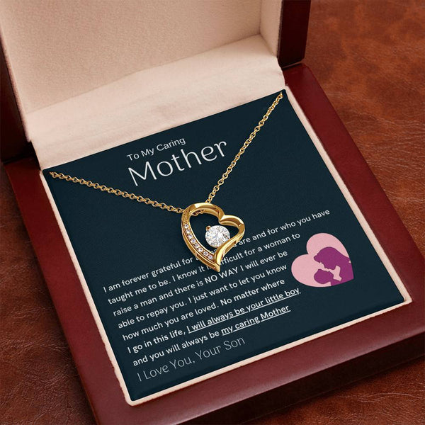To My Loving Mother - You are my sunshine, I will always be your little boy (Only a Few Left) - Forever Love Necklace